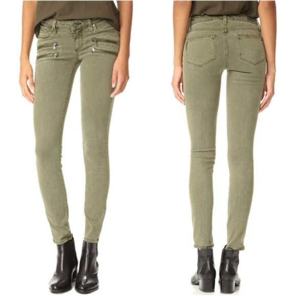 PAIGE Denim - Paige Edgemont Fatigue Green Jeans Size 24